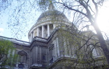 Close up of St Paul's Cathedral
